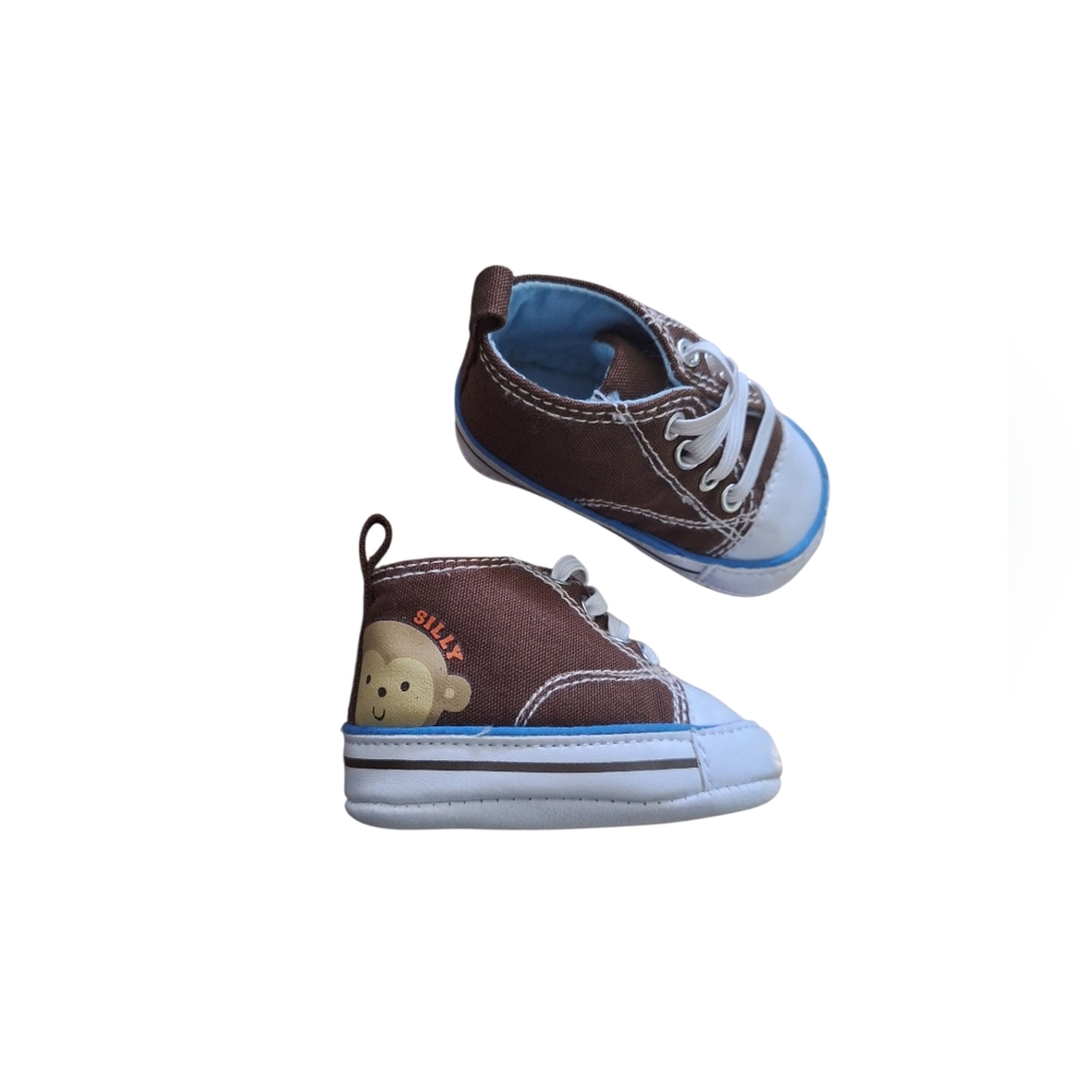 Child of Mine Carter's "Little Big Man" Brown New Born Baby Shoes